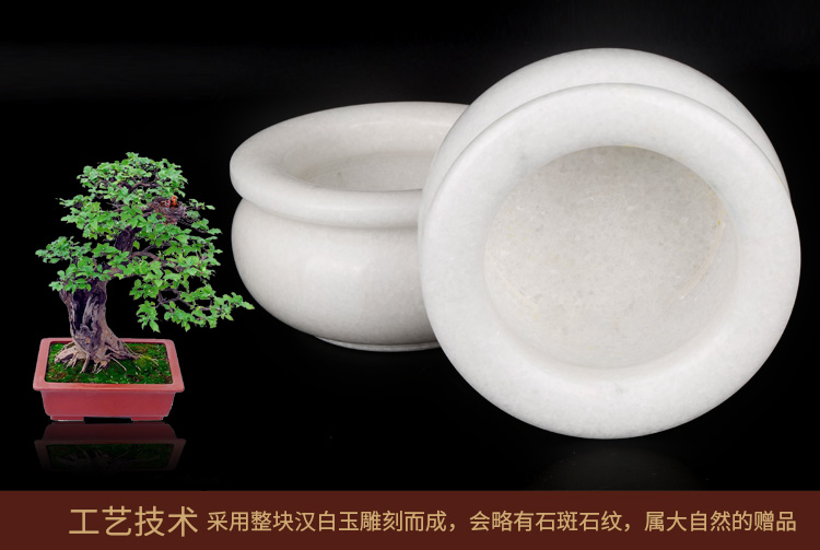 大号汉白玉圆香炉